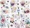 Flower Rub on Transfers for Crafts and Furniture (Flower) 8.26 x 11.81 inches
